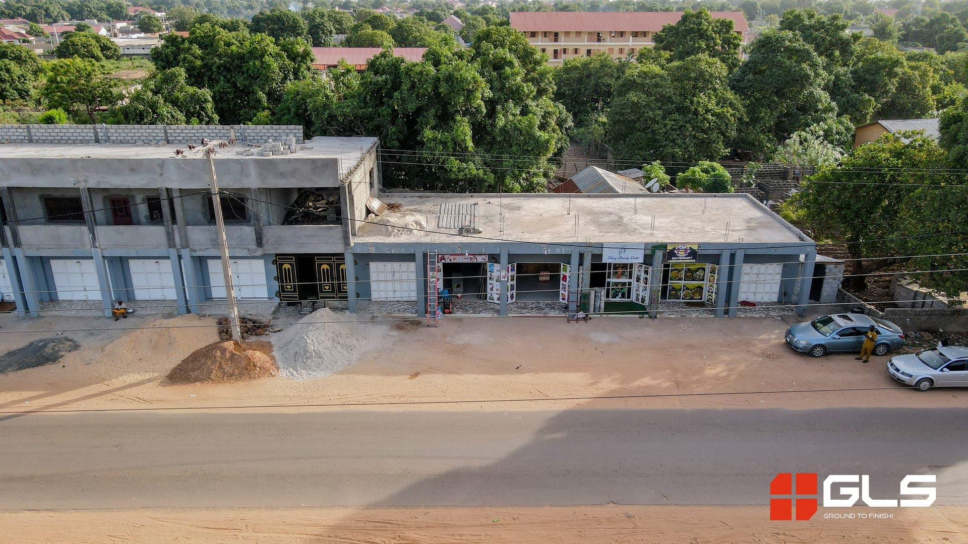 Building construction site